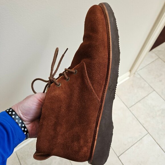 Samuel Hubbard Men's Suede Chukka Boots, Chestnut, Sz 12 - Picture 13 of 16